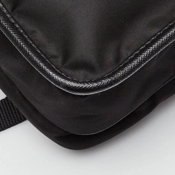 Prada Black Re-Nylon/Saffiano Crossbody Shoulder Bag - 2VD034 - Picture 4 of 12